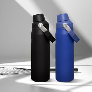 Botella de Viaje Deportiva de Gran Capacidad con Asa, Termo de Acero Inoxidable de Doble Pared con Aislamiento al Vacío de 24 oz, con Logotipo Personalizado - Product Image 6