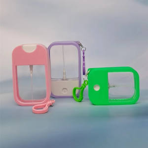 Nuevo diseño 45ml 38ml Macaron Color silicona Shell Mini Tarjeta de bolsillo botella de Spray de Perfume de plástico botella de agua hidratante - Product Image 1