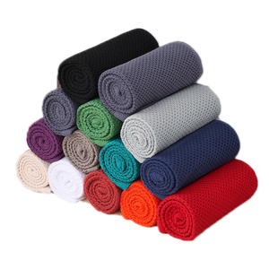 مناشف مطبخ قطنية 100% بألوان سادة بنسيج الوافل لغسل الأطباق وتنظيف الطاولات - Product Image 3