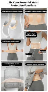 Cintura di Supporto Lombare Altamente Elastica, Sottile per l'Estate, Supporto Invisibile per la <span class=keywords><strong>Vita</strong></span>, Traspirante e Leggero - Product Image 4