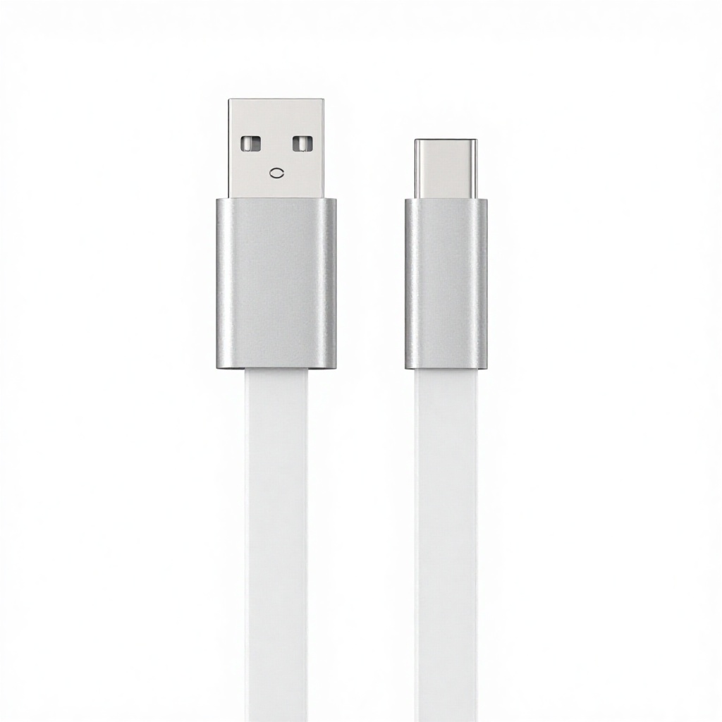 White USB-A to Type-C