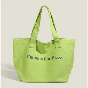 Eco Friendly Custom Logo Extra Large Dyed Reusable Cotton Shopping Canvas Grocery Oversize Sporty Tote Bag