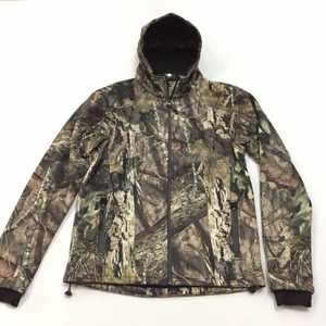 Giacca da Caccia Mimetica da <span class=keywords><strong>Uomo</strong></span> per Esterni Biomimetica Giungla Cappotto <span class=keywords><strong>Softshell</strong></span> Impermeabile in Pile Arancione per Uccelli Acquatici - Product Image 4