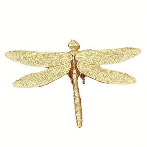 Escultura de Insecto Vintage - Figura de Libélula de Latón Macizo con Alas Móviles para Decoración del Hogar y Regalo Coleccionable - Product Image 5