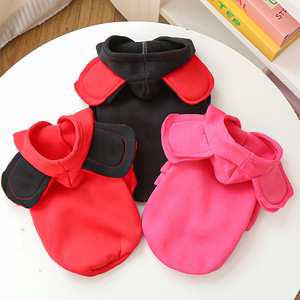 Big Ears Hoodie Pet <b>Clothes</b> <b>For</b> Dog And <b>Cat</b> All Seasons Comfortable Rose Pink Red Black Cute Style - Product Image 2