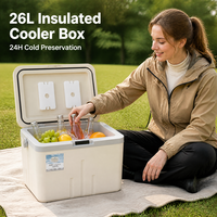 Glacière isotherme en plastique pour camping, voiture, vin, aliments, boissons, congélateur, seau à glace anti-fuite