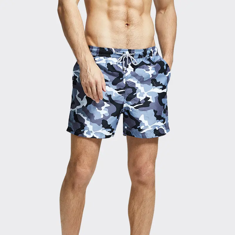 Hot Selling Quick Dry Swimwear Swimming Trunks Mesh Lining Shorts Summer Camouflage Beach Shorts For Men