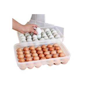 transparent retain freshness egg box plastic egg tray 34 grids large capacity egg tray