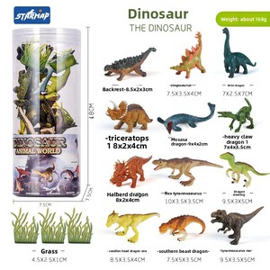 Modèles de dinosaures miniatures pour enfants ensemble de seaux Tyrannosaurus Rex volaille faune marine modèles <span class=keywords><strong>d</strong></span>'<span class=keywords><strong>animaux</strong></span> solides en plastique en gros - Product Image 6