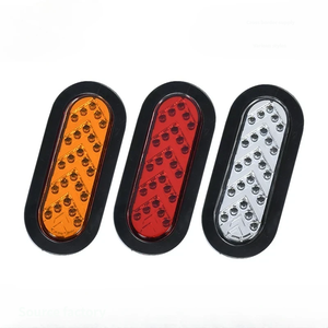 Feu arrière latéral LED Skyearth 48W, 3 couleurs (blanc, rouge, jaune), lampe de positionnement ovale pour camion, tracteur, remorque - Product Image 2