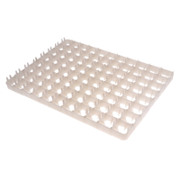 Accesorios de incubadora de huevos, bandeja Universal de 88 huevos, plástico duradero para aves de corral
