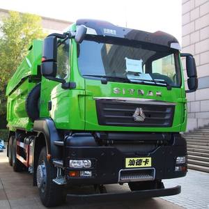 Truk sampah Dump Truck Sinotruk Sitrak 6*4, truk beban Diesel tenaga kuda tinggi jok berkendara nyaman segmen kiri belakang truk berat - Product Image 5
