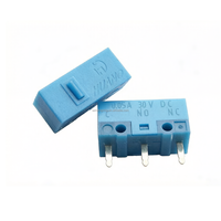 Micro-interrupteur de souris HUANO, bouton à coque transparente, 30VDC 0.05A, 80 millions de cycles de vie, souris d'ordinateur