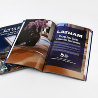 Impression de catalogue de magazine personnalisé A4 avec couverture souple, reliure parfaite et finition brillante
