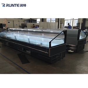 Refrigerador de exhibición de carne fresca de dos capas para carnicerías y supermercados Gabinete de escaparate refrigerado - Product Image 5