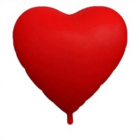 Ballons en forme de cœur rouges mats de 30 pouces pour la décoration d'anniversaire et de la Saint-Valentin