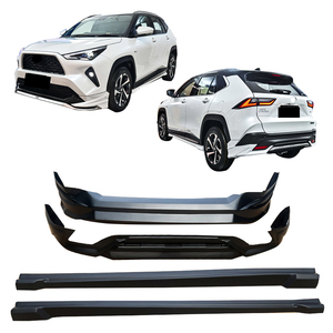 Kit carrosserie pour <span class=keywords><strong>Toyota</strong></span> <span class=keywords><strong>Yaris</strong></span> Cross 1.5L <span class=keywords><strong>Hybride</strong></span> – Lèvre avant, lèvre arrière, jupes latérales en ABS (plastique, sans couleur) - Product Image 6
