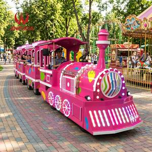 <span class=keywords><strong>Train</strong></span> électrique touristique sans rail avec remorque pour le divertissement en centre commercial extérieur et attraction touristique - Product Image 3
