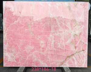Losa de cristal rosa, mesa de comedor de ónix Rosado, tocador de baño, encimera de cocina, fondo retroiluminado, función de pared <span class=keywords><strong>e</strong></span> recepción - Product Image 2