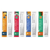 Direct Usine 18g Barres de friandises liquides pour chat au saumon et au thon, nourrissantes, enrichissantes, au lait naturel, aliments humides crémeux