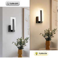 Appliques murales LED modernes - Noir 3000K Blanc chaud Éclairage intérieur