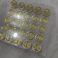 Autocollants de transfert UV DTF 3D personnalisés, étiquettes adhésives imprimées personnalisées, autocollant de transfert UV transparent imperméable