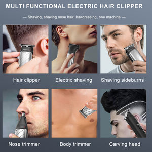 Tondeuse à barbe électrique rechargeable USB Komingdon pour hommes - Tondeuse multifonctionnelle 3-en-1 pour cheveux <span class=keywords><strong>et</strong></span> <span class=keywords><strong>nez</strong></span>, utilisation hôtelière - Product Image 4