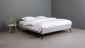 Letto Moderno Imbottito in Tessuto con <span class=keywords><strong>Base</strong></span> Integrata per Progetti Alberghieri e Motel, Facile Montaggio, Prezzo all'Ingrosso per Airbnb e Guesthouse - Product Image 2
