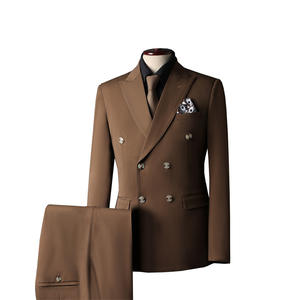 <span class=keywords><strong>Costume</strong></span> <span class=keywords><strong>Italien</strong></span> pour Hommes Élégant de Mariage, Complet Homme Haut de Gamme Croisé Trois Pièces pour Cérémonie - Product Image 6
