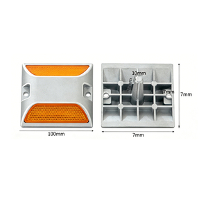 Catarifrangente Stradale in Alluminio Pressofuso <span class=keywords><strong>per</strong></span> la Sicurezza del Traffico, Segnalatore Orizzontale Riflettente con Punta <span class=keywords><strong>per</strong></span> Autostrade - Product Image 3