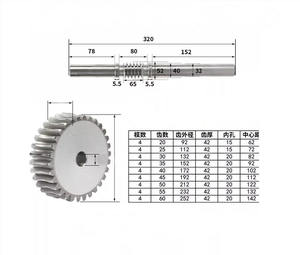 Tornillo sin fin mecanizado CNC de acero inoxidable de precisión personalizado para máquinas de hilar certificadas ISO9001 - Product Image 2