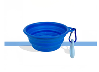 Bol d'eau pliable pour chien, portable, étanche, extensible, moderne, en silicone solide, pour l'intérieur et l'extérieur