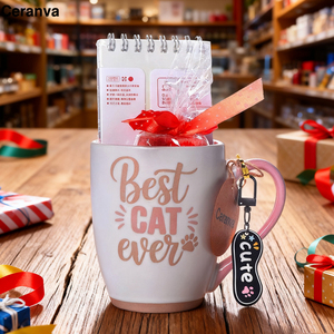 Gran oferta de regalo, taza de café de cerámica personalizada, tazas hechas a mano con calcetín, cuaderno, oso, leche, café, té de la leche, juego de regalo <span class=keywords><strong>para</strong></span> el Día de la madre - Product Image 1