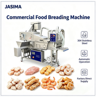 Machine industrielle automatique de panure et de revêtement alimentaire en acier inoxydable pour poulet, poisson, crevettes et légumes