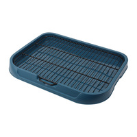 Moyen grand chien fournitures de toilette écologiques pot pour chien cadre en fer lavable démonté chats litière accessoires