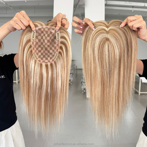 Prótesis Capilar de Cabello Humano Natural Marrón Oscuro, Súper Plana, con Base Mono Ondulada, para Mujer, Kosher - Product Image 2
