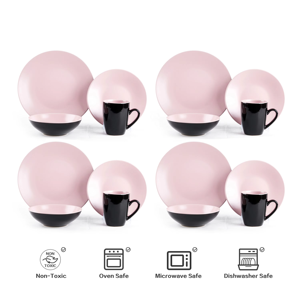 September Promotion Round Kitchen Plate <b>Set</b> Coffee <b>Cup</b> <b>Set</b> Elegant and High End Microwave Safe Tableware <b>Set</b> - Product Image 4