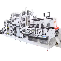 Machine d'impression d'étiquettes flexo autocollantes 10 couleurs rouleau de papier à rouleau imprimante flexographique découpée pour étiquettes