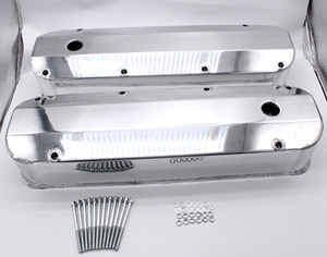 Couvre-culbuteurs en aluminium fabriqués pour BB Ford, <span class=keywords><strong>BBF</strong></span> 429 460 1/4\" Billet Rail Race VA0324 - Product Image 1