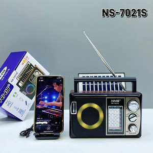 Eletree NS-7021S Xách Tay RGB Ánh Sáng Bt Loa AM FM SW1-6 8 Ban Nhạc Năng Lượng Mặt Trời Bảng Điều Khiển Đài Phát Thanh Không Dây Với USB/TF MP3 Máy Nghe Nhạc - Product Image 2