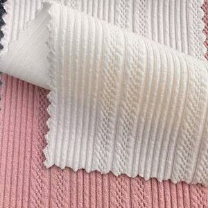 激安セール 180cm 220-230gsm 模造綿ジャカード生地 衣料用 カスタムメイド 95%ポリエステル 5%スパンデックス生地 衣類用 - Product Image 4