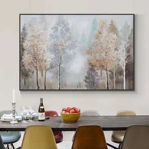 Pintura al óleo pintada a mano personalizada, lienzo hecho a mano, árbol <span class=keywords><strong>de</strong></span> <span class=keywords><strong>la</strong></span> <span class=keywords><strong>vida</strong></span>, paisaje abstracto, pintura al óleo, decoración <span class=keywords><strong>de</strong></span> pared <span class=keywords><strong>de</strong></span> salón - Product Image 3