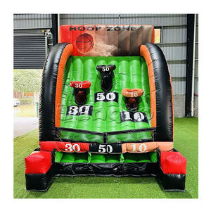 Basket-ball gonflable en PVC pour enfants et adultes, cibles de football, jeu de fléchettes de style château à vendre - Product Image 1