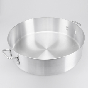Brasero <span class=keywords><strong>de</strong></span> aluminio <span class=keywords><strong>de</strong></span> un solo fondo <span class=keywords><strong>grande</strong></span> <span class=keywords><strong>de</strong></span> alta calidad para freír y sopas, versátil para uso en cocina <span class=keywords><strong>de</strong></span> restaurante y hotel - Product Image 1