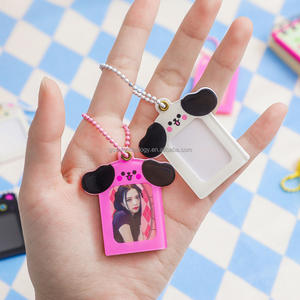Goss Offre Spéciale 1 pouce Carton mignon Porte-carte photo Anime Clear kpop stars mini photocard Porte-clés porte-carte acrylique - Product Image 1