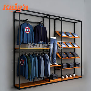 Présentoirs en métal et bois de haute qualité, étagères pour vêtements, meubles de magasin pour magasin haute <span class=keywords><strong>couture</strong></span> - Product Image 1