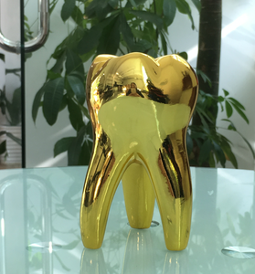 راتنج مخصص مطلي بالذهب ثلاثي الأبعاد نموذج الأسنان هدية الأعمال الترويجية الحصرية هدية الأسنان - Product Image 3