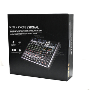 Mezcladora de Audio de 6 Canales, Mini Consola de Mezcla de Sonido, Controlador de <span class=keywords><strong>DJ</strong></span> con DSP, USB, Bluetooth para Espectáculos en Vivo - Product Image 6