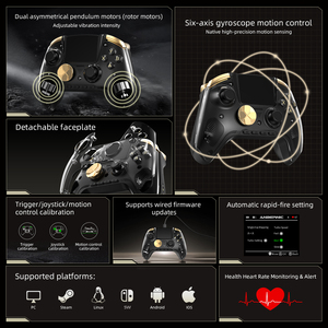 Control inalámbrico para juegos Anbernic RG G01 con pantalla IPS 2.5D, motor de vibración, joystick para PC, NS, NS2, Android e IOS - Product Image 6