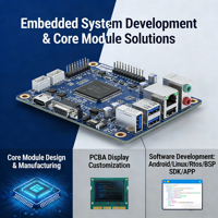 Placa Base Integrada ZXFELEC SSD2381 AIoT Cortex-A55 con Sistema Operativo Linux Android, WiFi, BLE y LAN Gigabit para Aplicaciones de Terminales Inteligentes